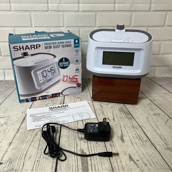 Sharp Projection Alarm Clock Soothing Nature Sleep Sounds Dual Alarm SPC585 - Picture 1 of 12